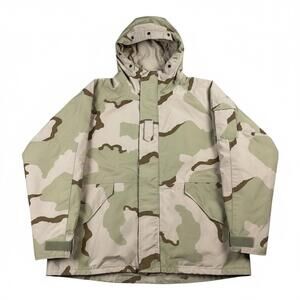 VTG USGI Cold Weather Parka Desert Camo Men's XL X-Long Gore Tex